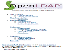 Tablet Screenshot of openldap.org